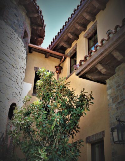 A clock on the side of a building.